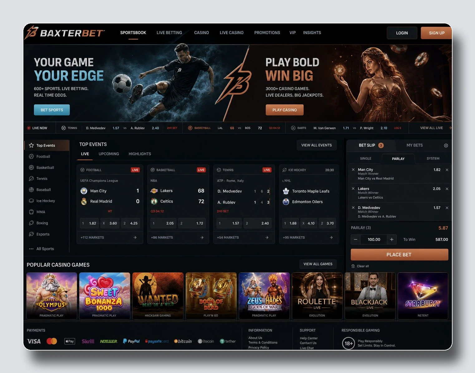 Baxterbet — casas de apuestas internacionales